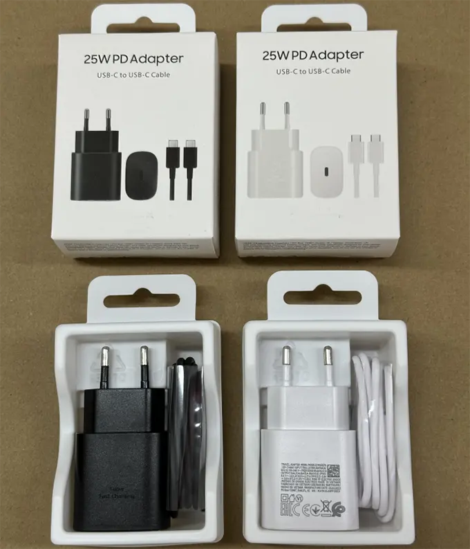 25w PD Adapter USB-C to USB-C Cable